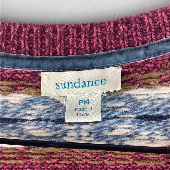 Sundance Cardigan Wool Blend Sweater Size PM - Picture 7 of 9